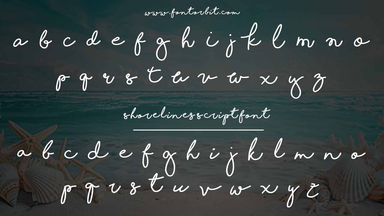 Introduction To Shorelines Script Font
