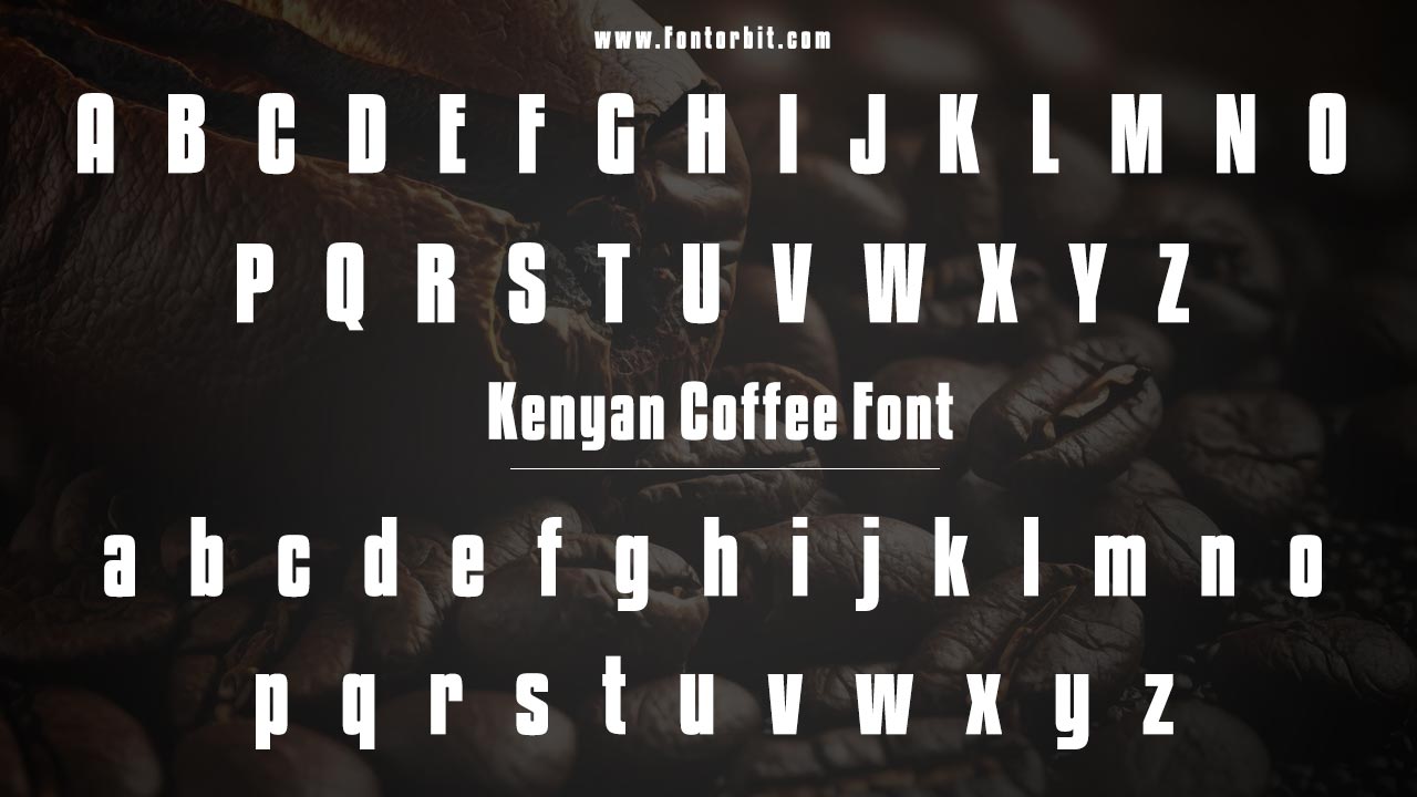 Kenyan Coffee Font Family