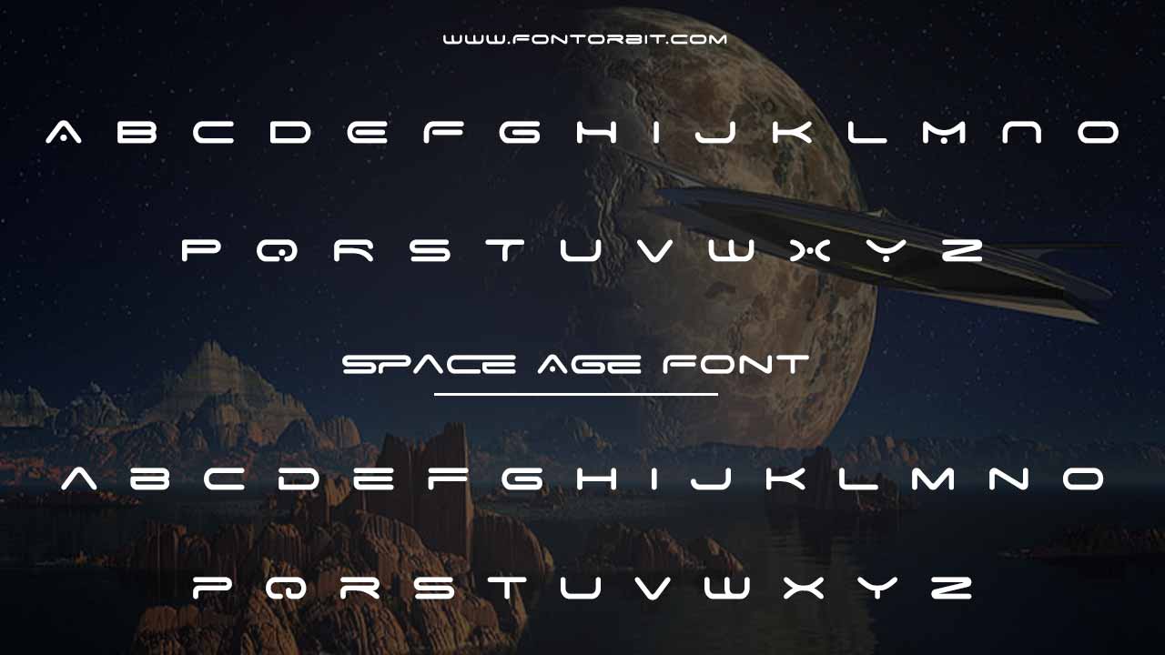 Key Features Of Space Age Font Family
