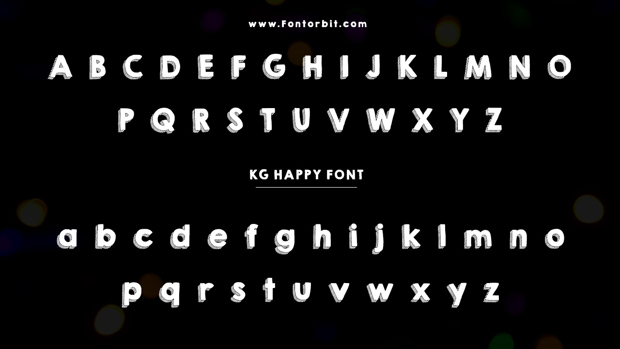 Type Of The KG Happy Font (Font Family)