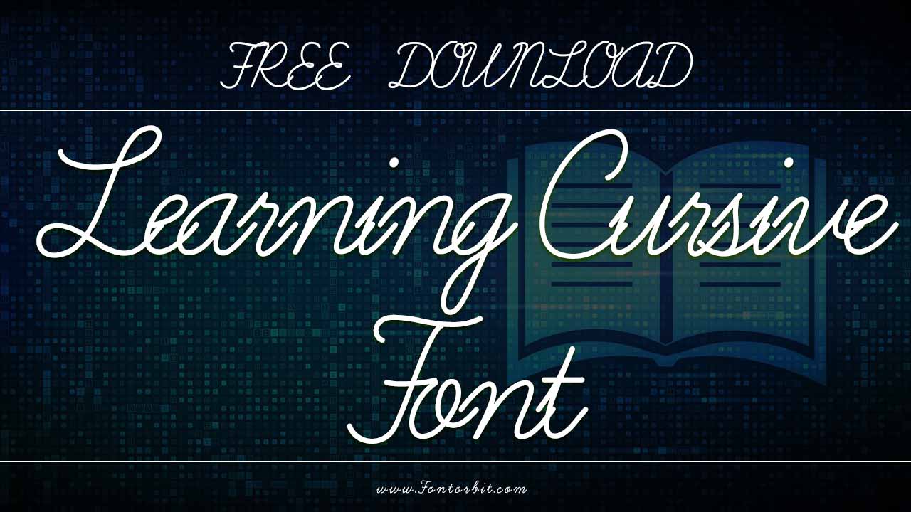 Learning Cursive Font