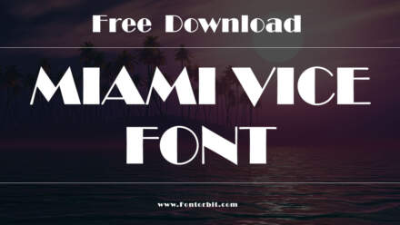 Miami Vice Font Free Download
