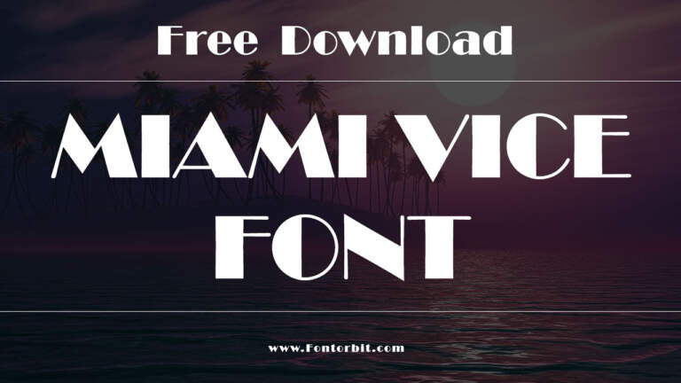 Miami Vice Font Free Download
