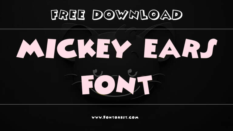 Mickey Ears Font: Add A Magical Touch To Your Designs