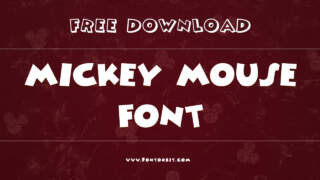 Mickey Mouse Font: A Playful Typeface For Nostalgic Designs