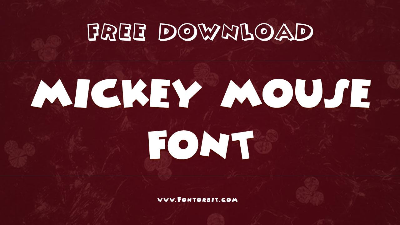 Mickey Mouse Font