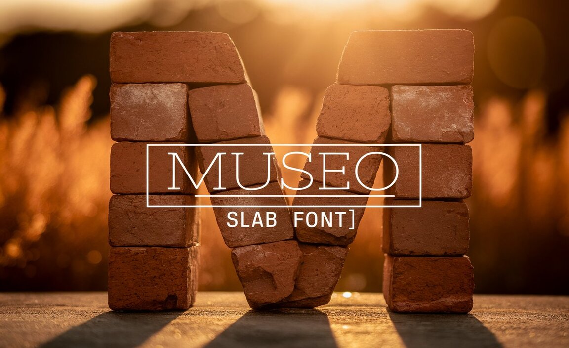 Museo Slab Font Family Includes