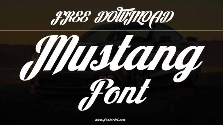 Mustang Font: A Bold And Expressive Script