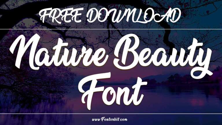 Nature Beauty Font
