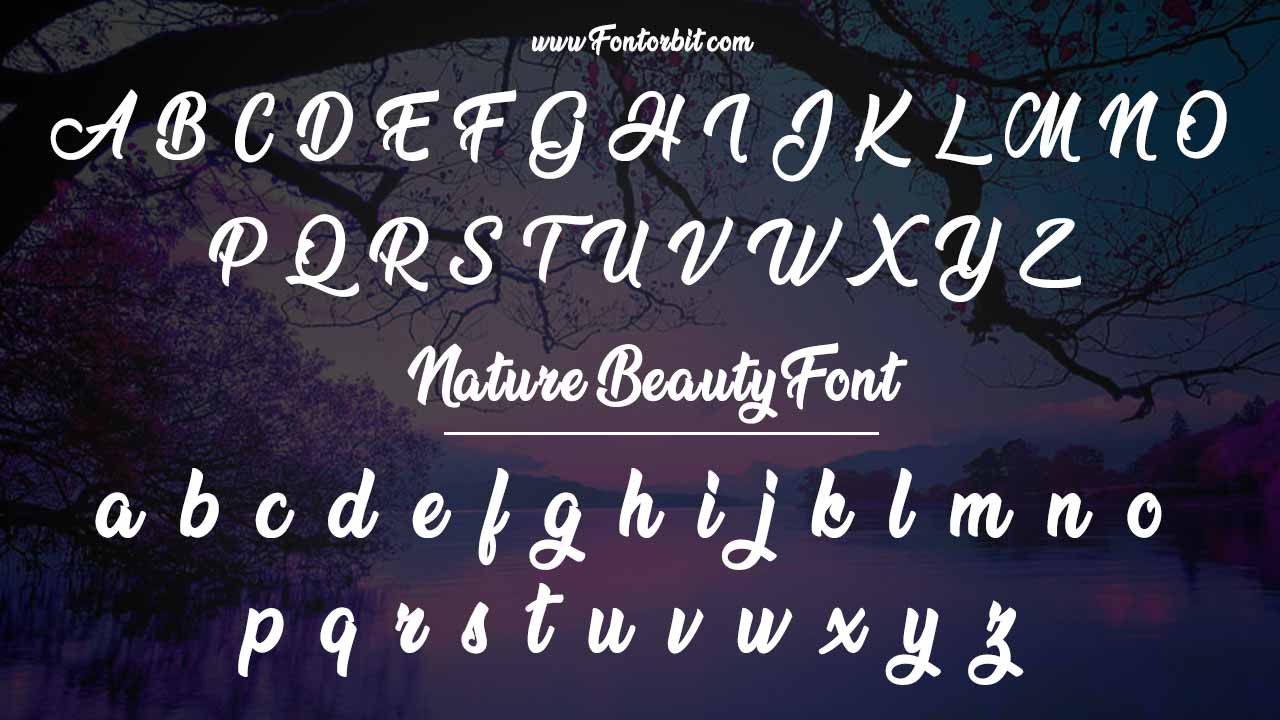 Nature Beauty Font Family Styles
