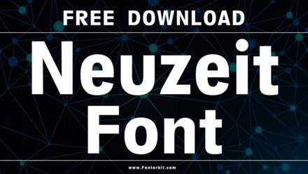 Neuzeit Font: A Geometric Classic Designed By Wilhelm Pischner