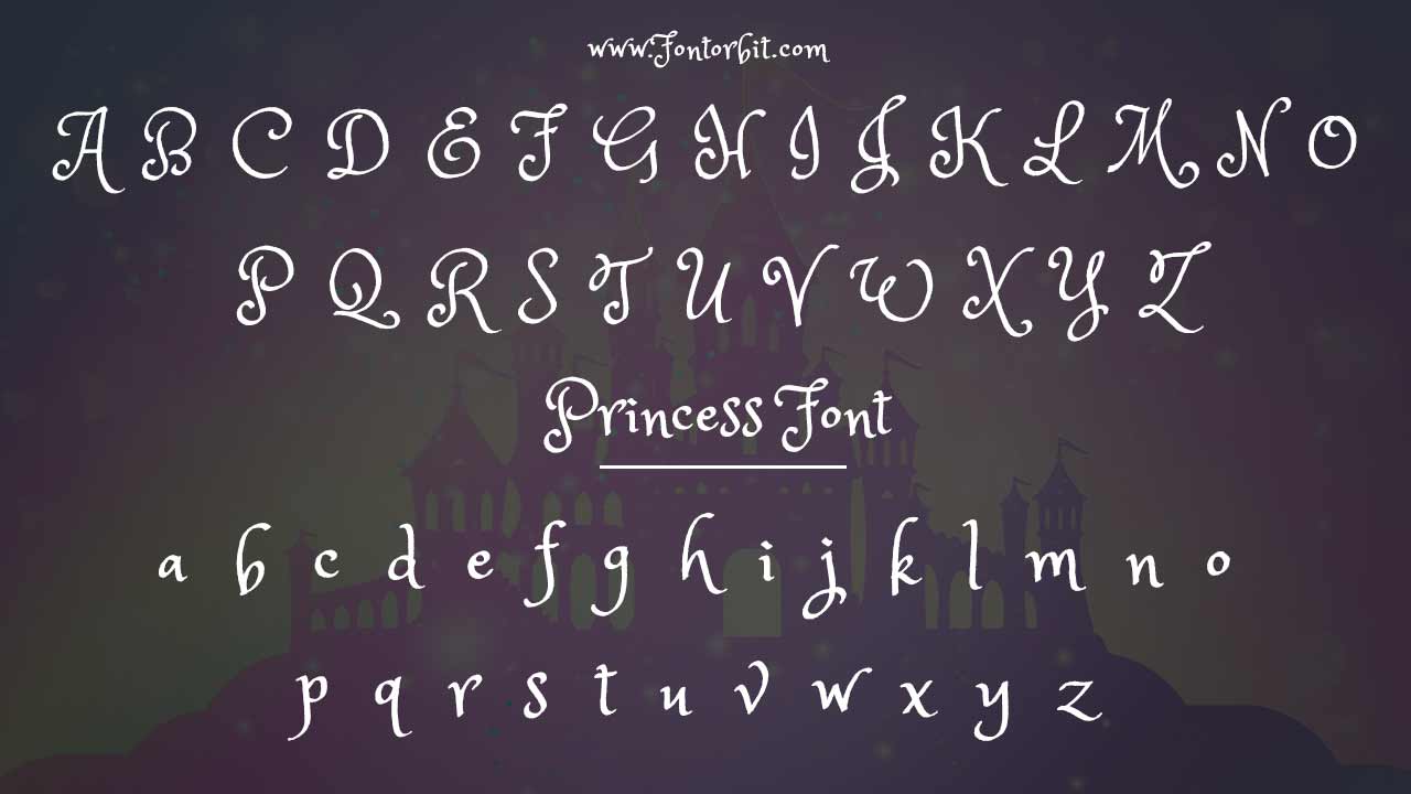 Popular Princess Font Families