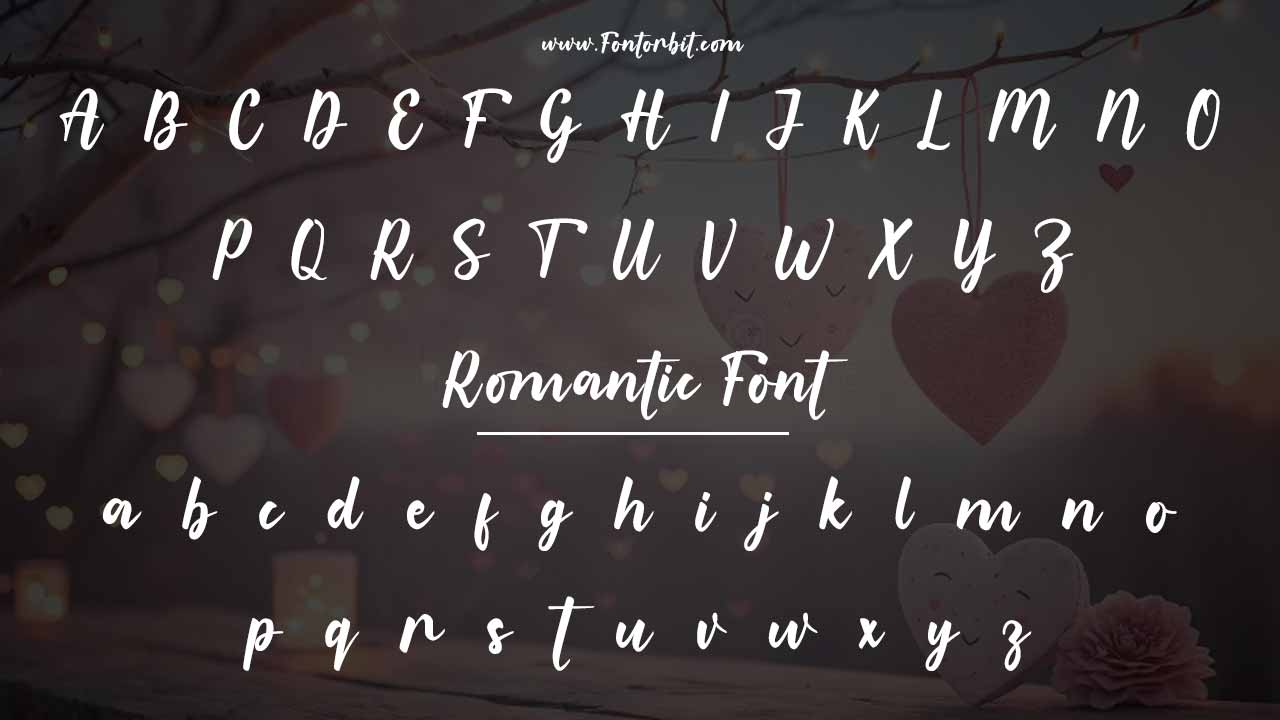 Popular Romantic Font Family