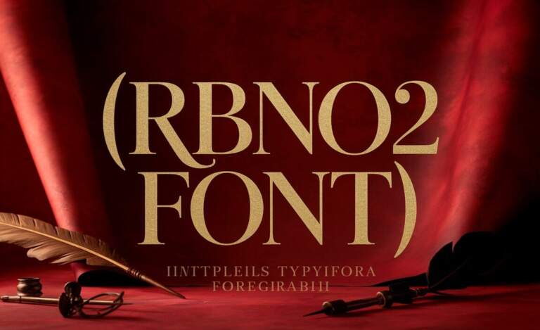 RBNo2 Font: A Modern Geometric Typeface With German Roots