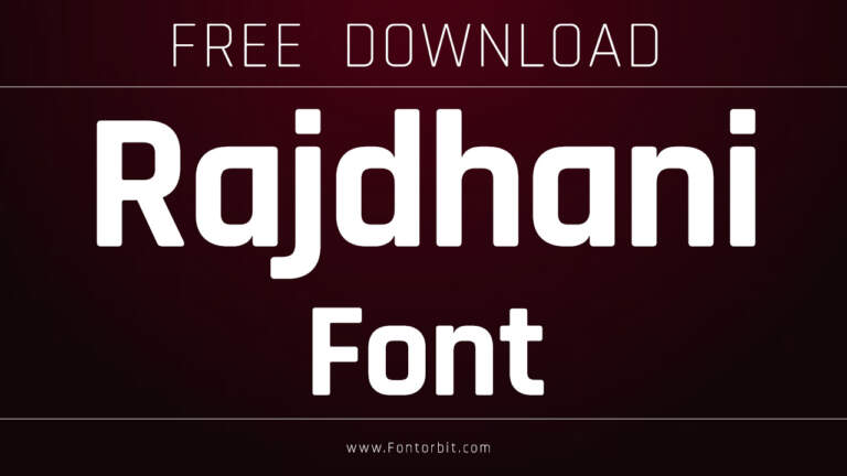 Rajdhani Font: A Modern Typeface With Indian Roots