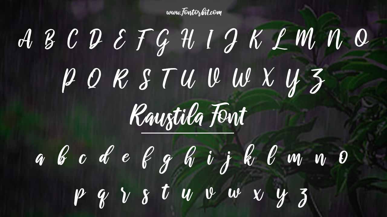 Raustila Font Family Variations