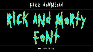 Rick And Morty Font Free Download