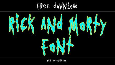 Rick And Morty Font Free Download