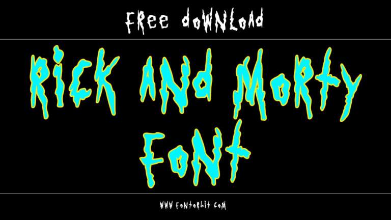 Rick And Morty Font Free Download