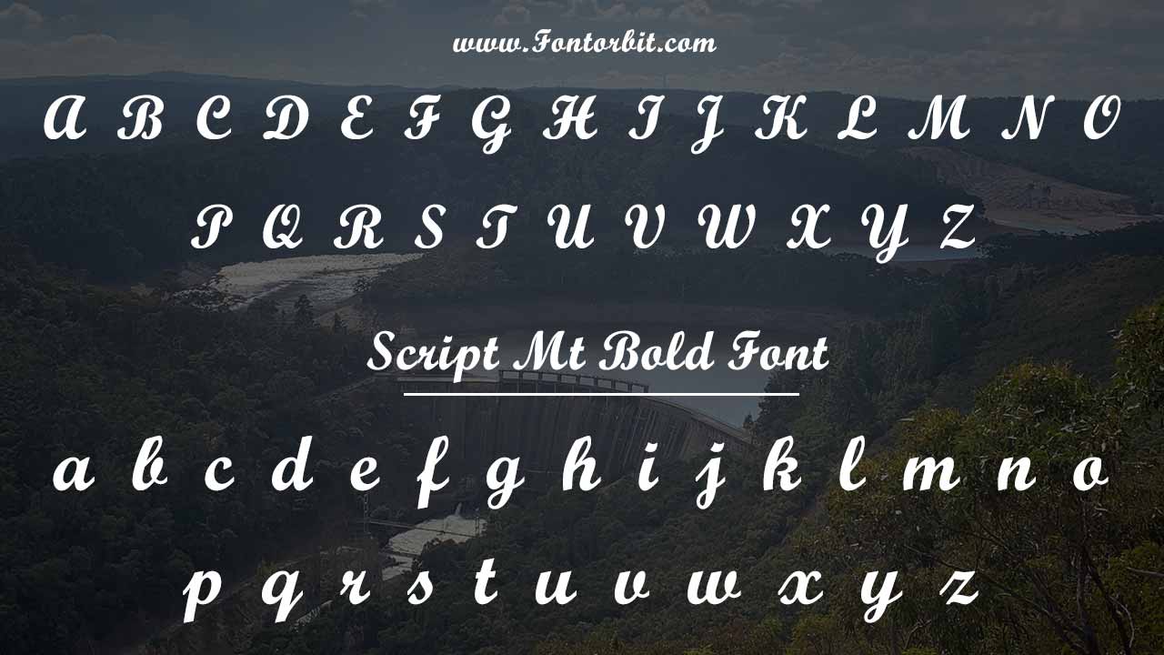 Script Mt Bold Font Family