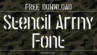 Stencil Army Font: Bold And Rugged Design For Military Aesthetics