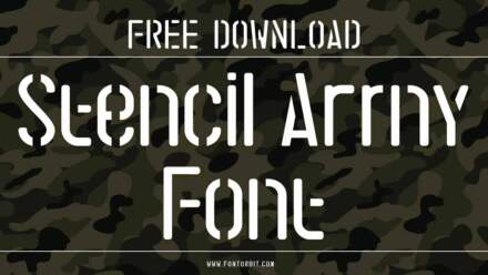 Stencil Army Font: Bold And Rugged Design For Military Aesthetics