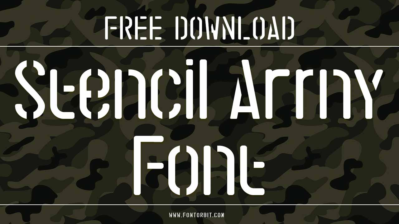 Stencil Army Font