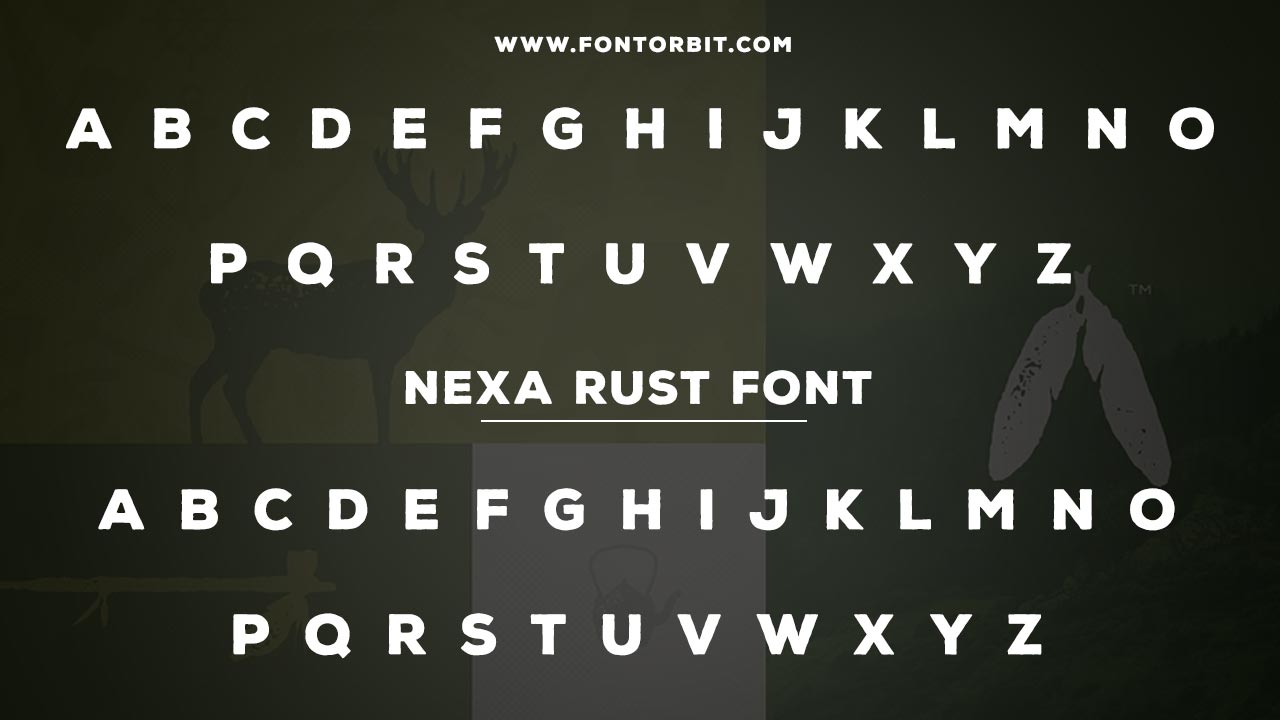 Styles And Variations In The Nexa Rust Font Family