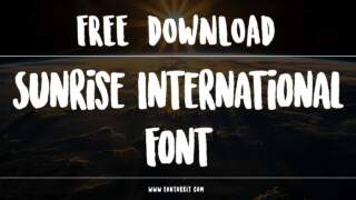 Create Stunning Logos With Sunrise International Font