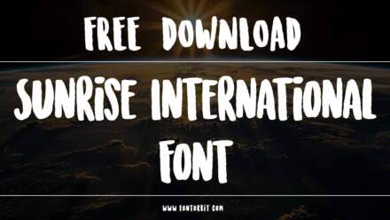 Create Stunning Logos With Sunrise International Font