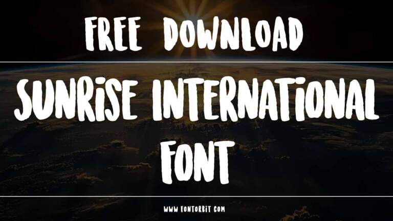 Create Stunning Logos With Sunrise International Font