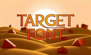 Target Font: A Modern Logo Typeface With Bold Simplicity