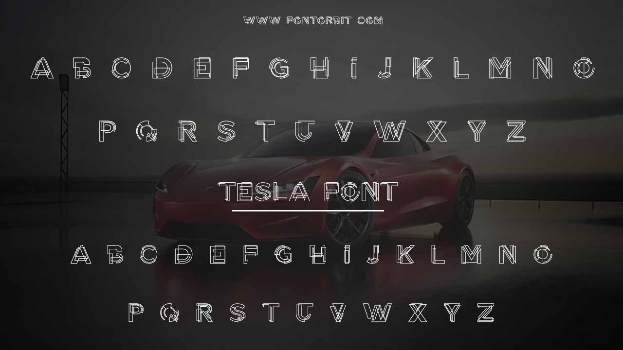 Tesla Font Family Overview