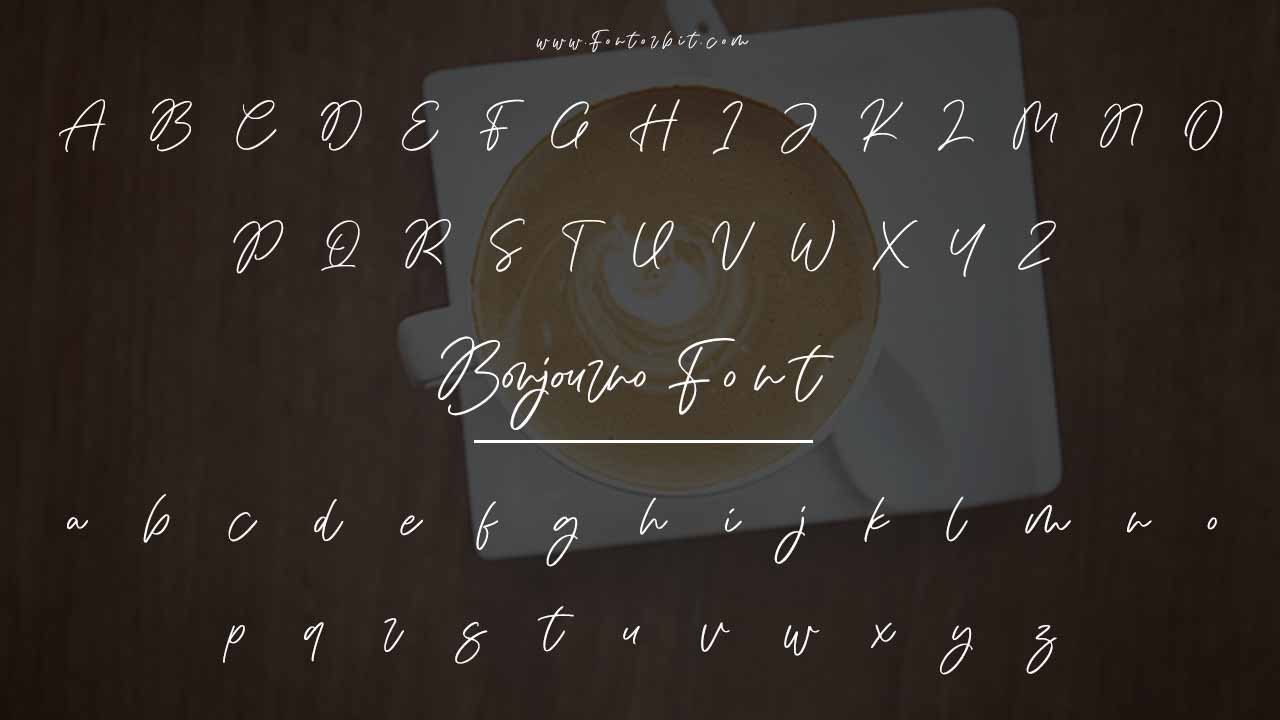The Bonjourno Font Overview