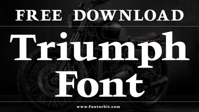 Triumph Font: A Strong & Stylish Typeface For Designers