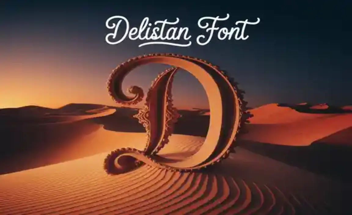Type Of Delistan Font (Font Family)