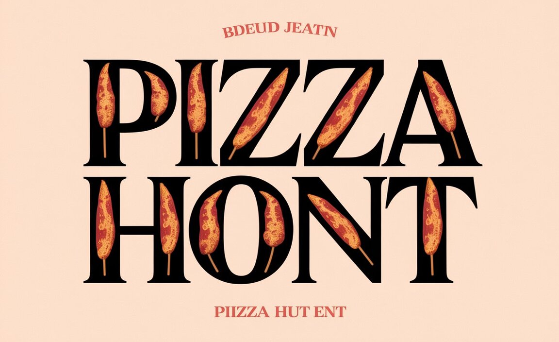Type Of Pizza Hut Font (Font Family)