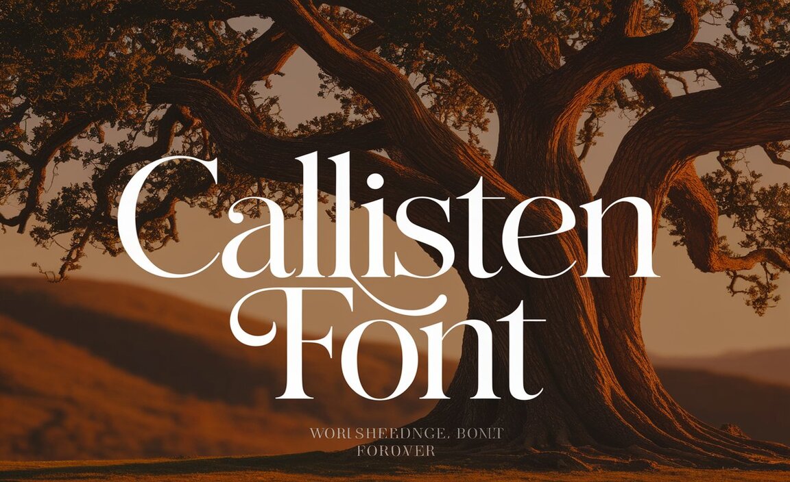 Type Of The Callisten Font (Font Family)