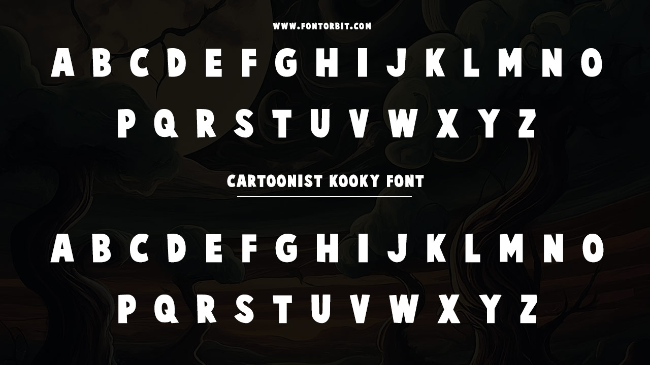 Type Of The Cartoonist Kooky Font (Font Family)