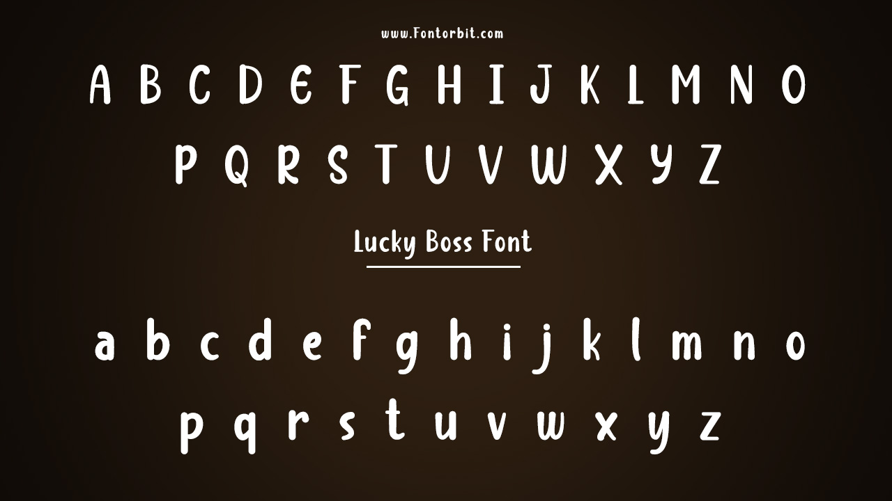 Type Of The Lucky Boss Font (Font Family)