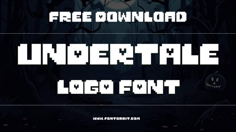 Undertale Logo Font: A Retro Pixel Typeface For Gaming Enthusiasts