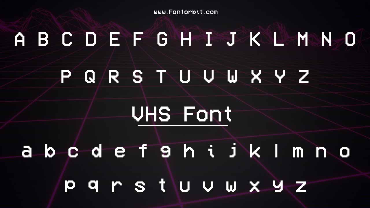 VHS Font Best Retro Fonts For Design Projects