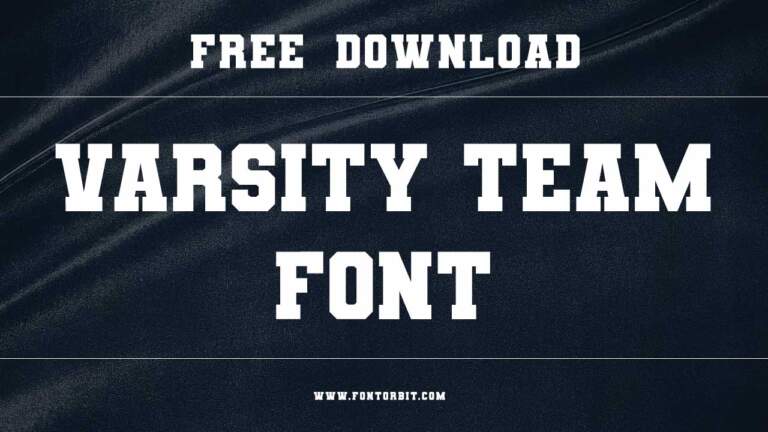Varsity Team Font Free Download