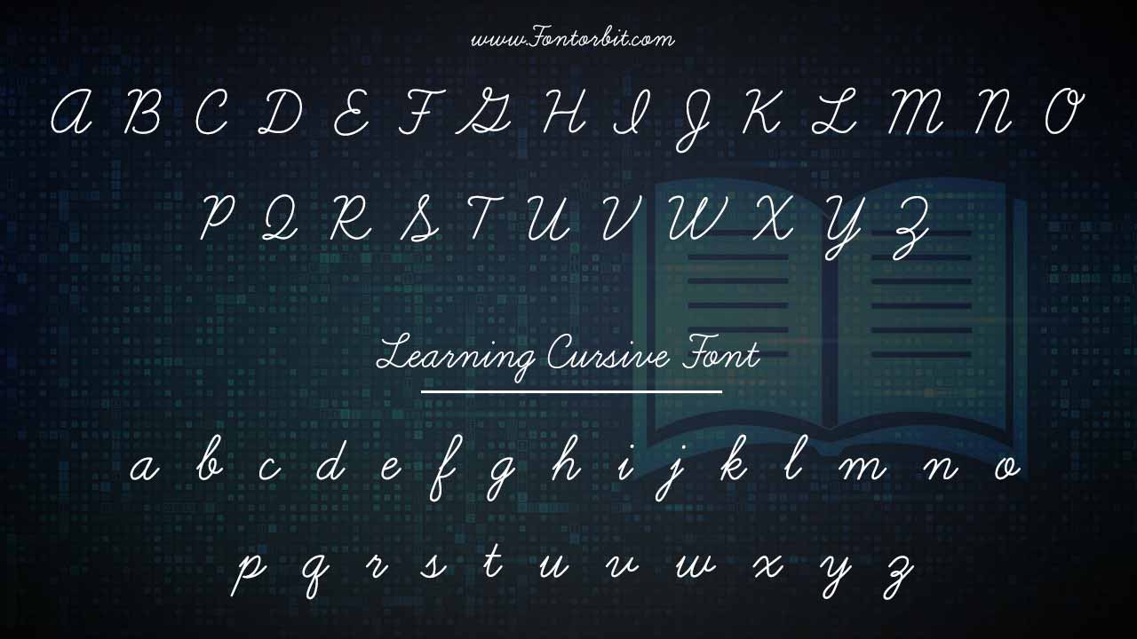 Where To Use Learning Cursive Font