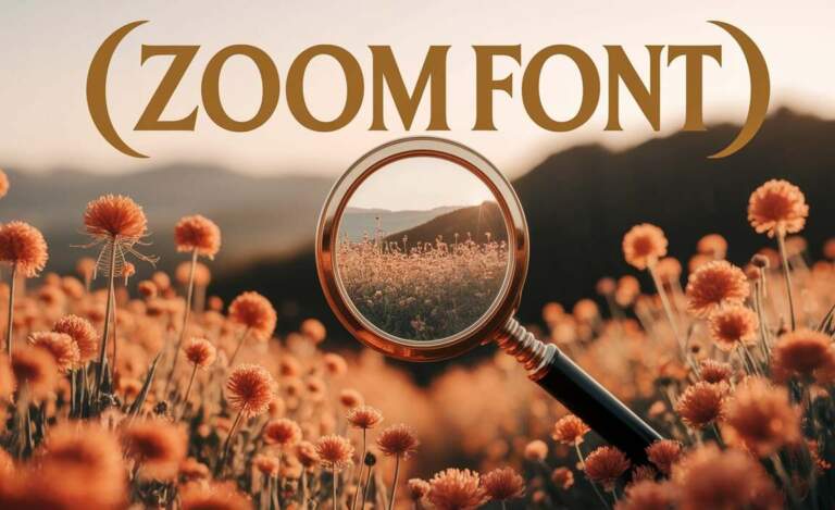 Zoom Font: A Typeface For Dynamic Communication