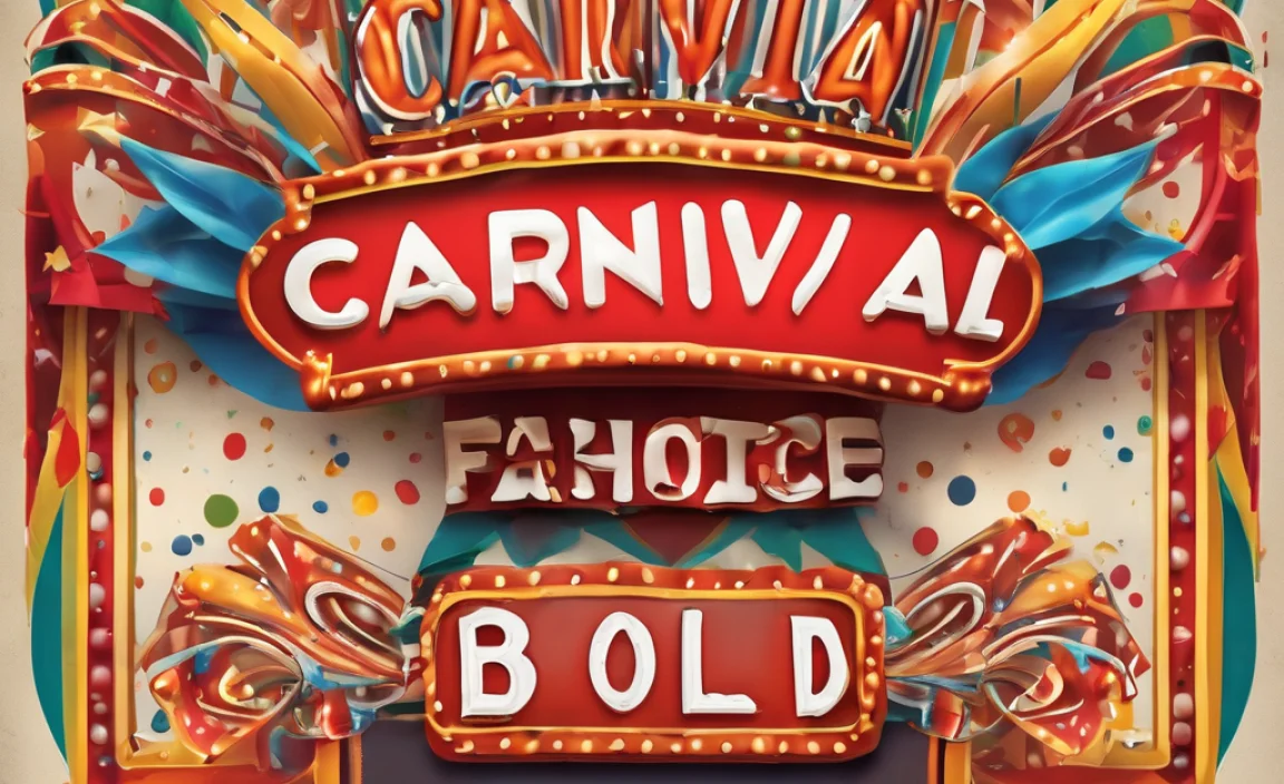 Carnival Font: A Classic Choice For Bold & Fun Designs
