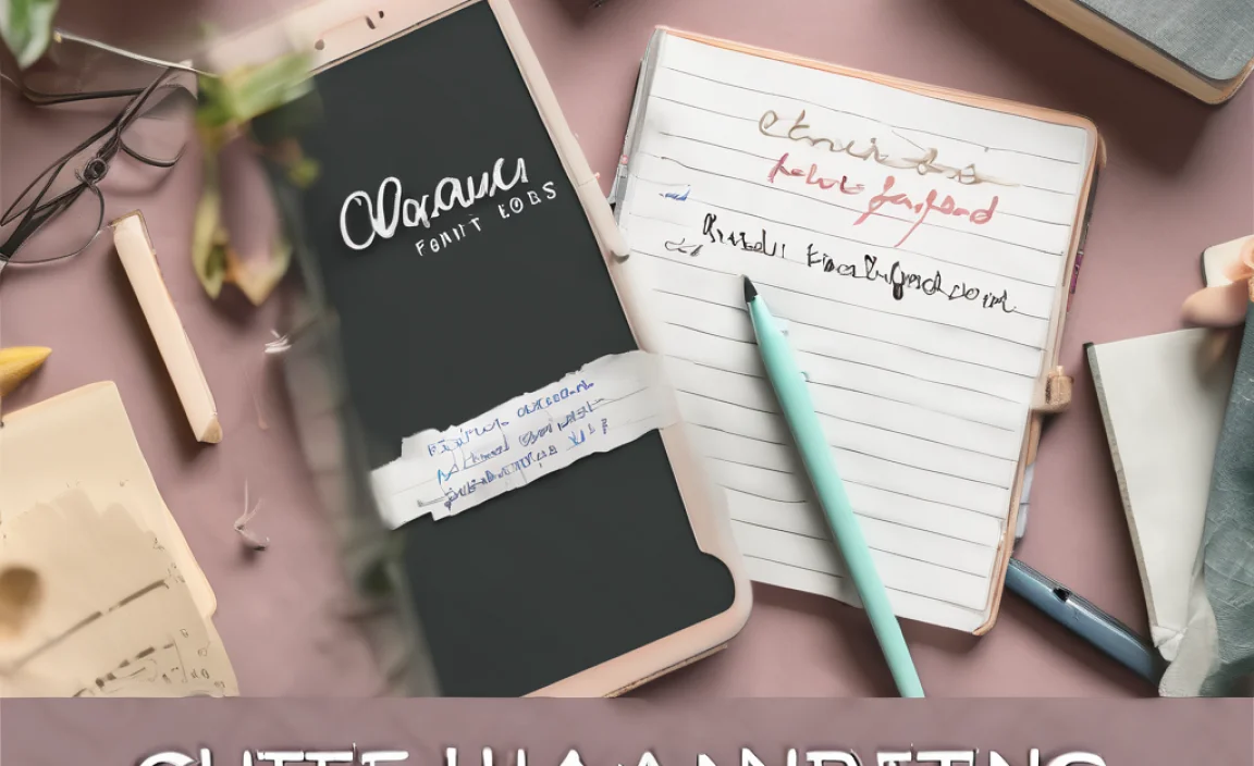 Cute Handwriting Fonts For Notes, Journals & More