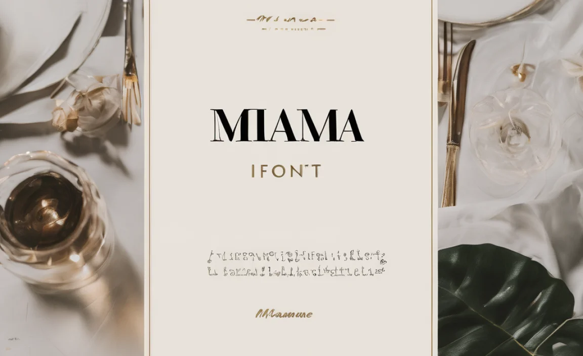 Miama Font: A Luxurious Handwritten Script