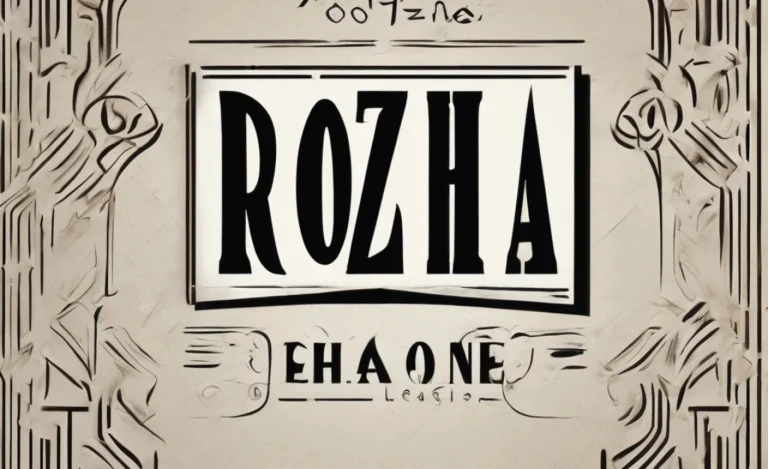 Rozha One Font: Elegant Serif Typeface For Your Designs