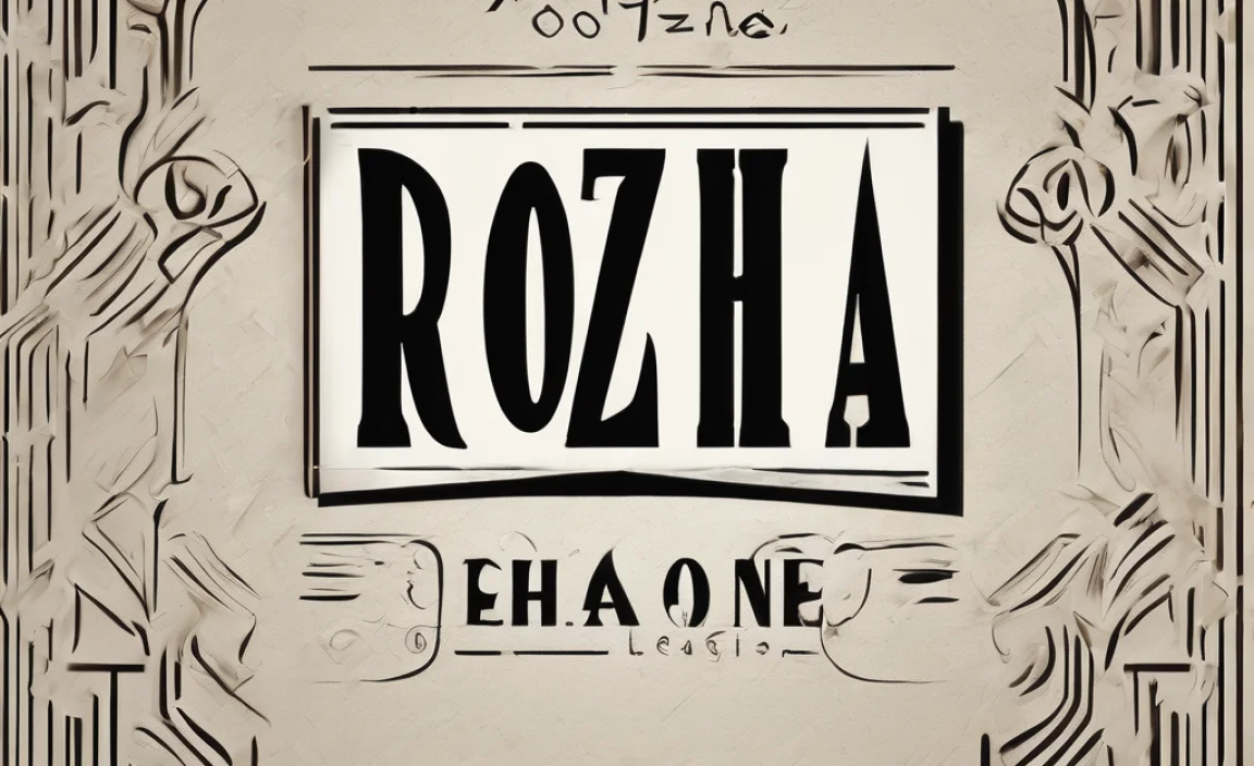 Rozha One Font: Elegant Serif Typeface For Your Designs